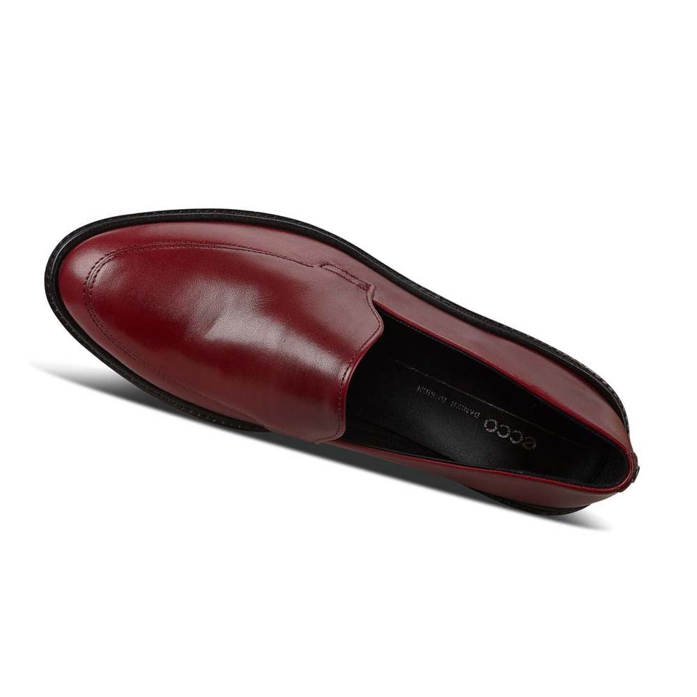 Ecco Incise Tailored Loafers Dam Vinröda | SE 155FDN